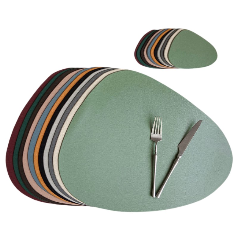Outdoor Furniture Green - 1/6/10sets Dining Table Placemats Washable Green
