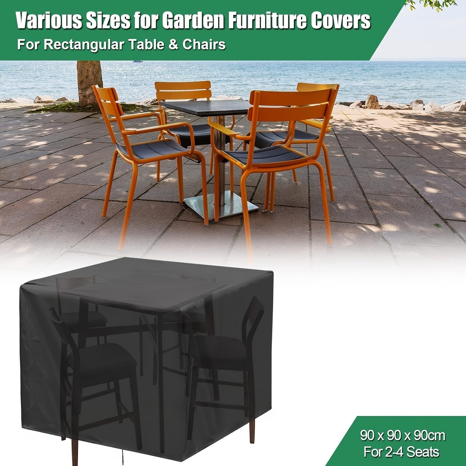Outdoor Furniture Covers - Heavy-Duty 210D Outdoor Garden Furniture Cover