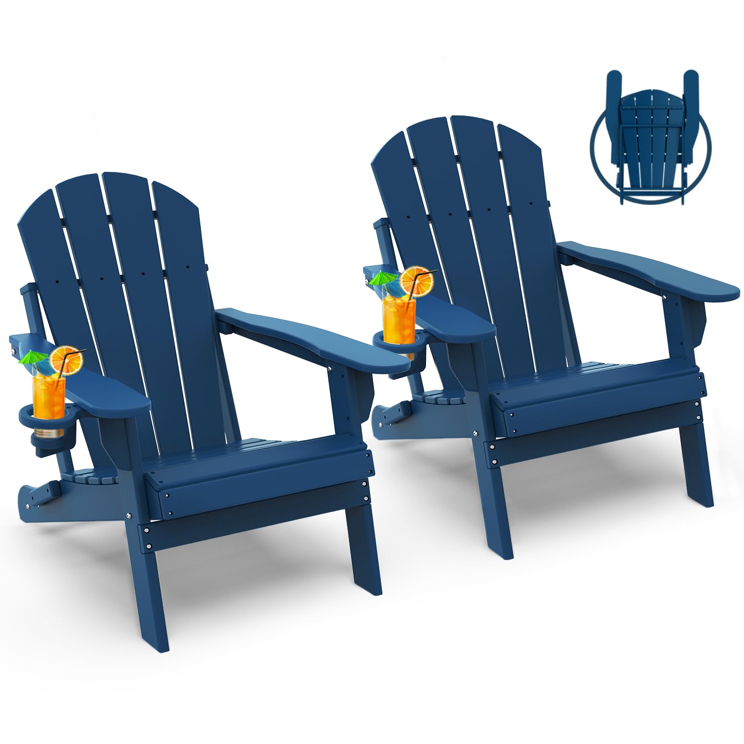 Outdoor Furniture Legs - Chair Set 2, Folding All Weather