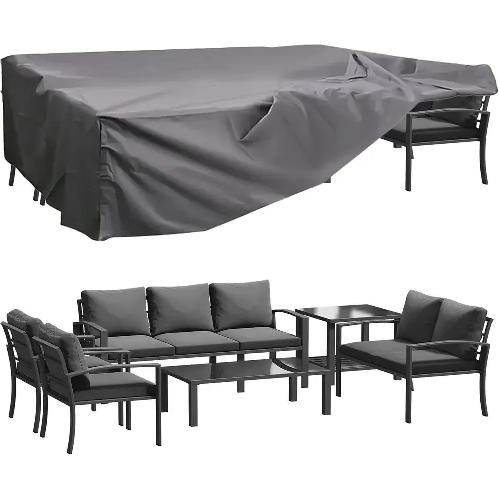 Outdoor Furniture Grey - 6-Piece Outdoor Patio Furniture Set with