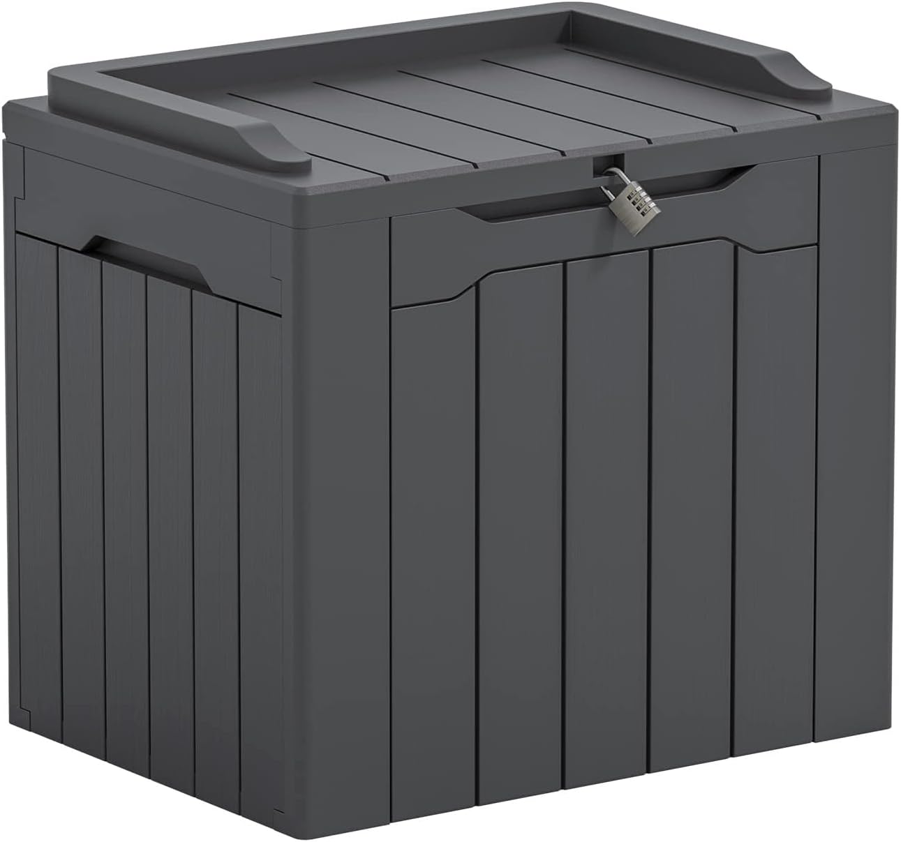 Outdoor Furniture Grey - 31 Gallon Outdoor Storage Box with