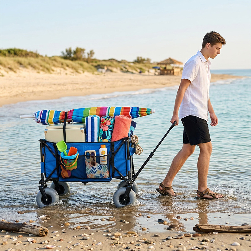 Foldable Metal Beach Wagon Qui - Outdoor Furniture Table recension och pris