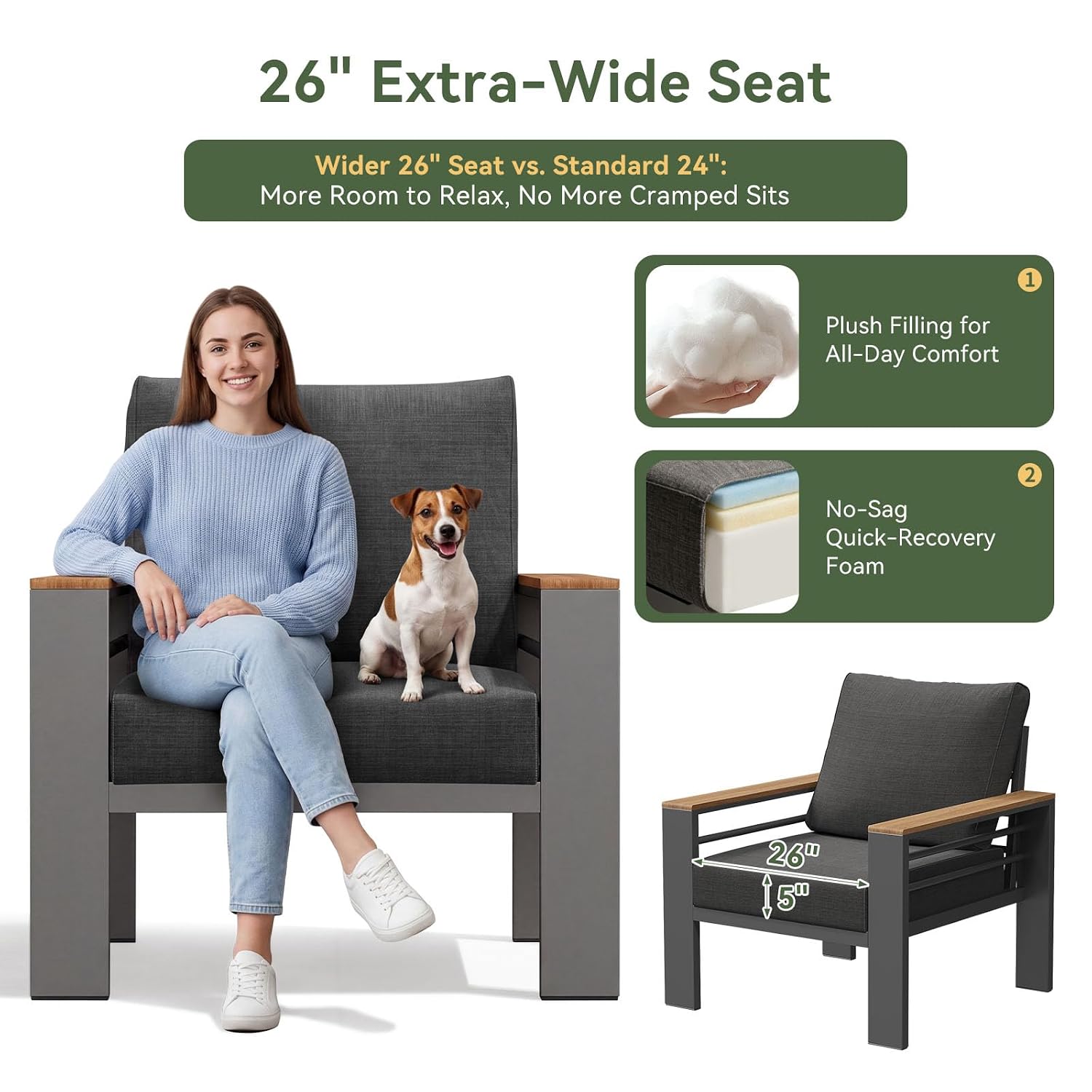 Patio Furniture Set, Aluminum  - Outdoor Furniture Bali recension och pris