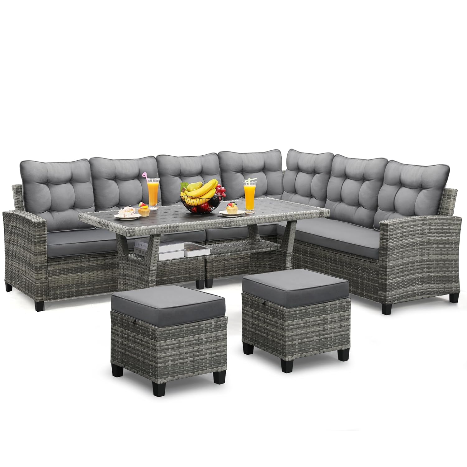 6 Piece Patio Furniture Set, D - Outdoor Furniture Bali recension och pris