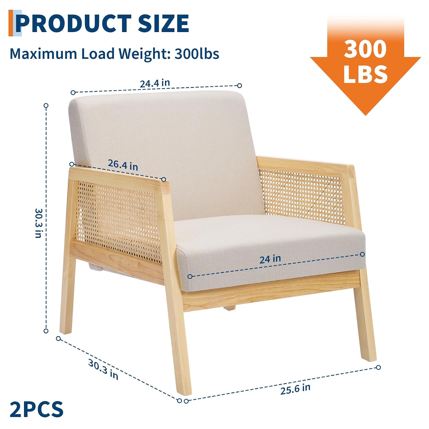 Luxurious Upholstered Armchair - Outdoor Furniture Legs recension och pris