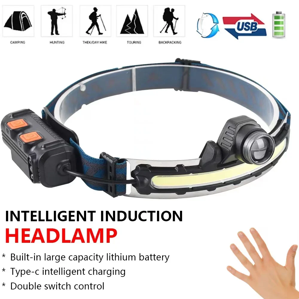 Smart Sensor COB LED Headlight - Outdoor Furniture Types recension och pris