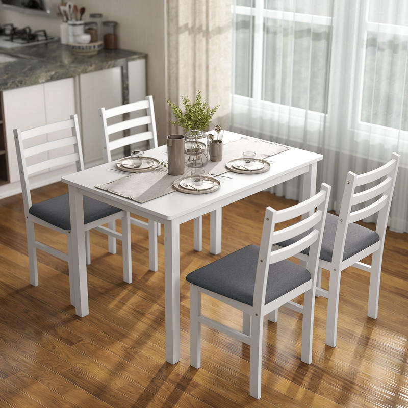 5-Piece Small Kitchen Table Se - Adirondack Chair Wood recension och pris