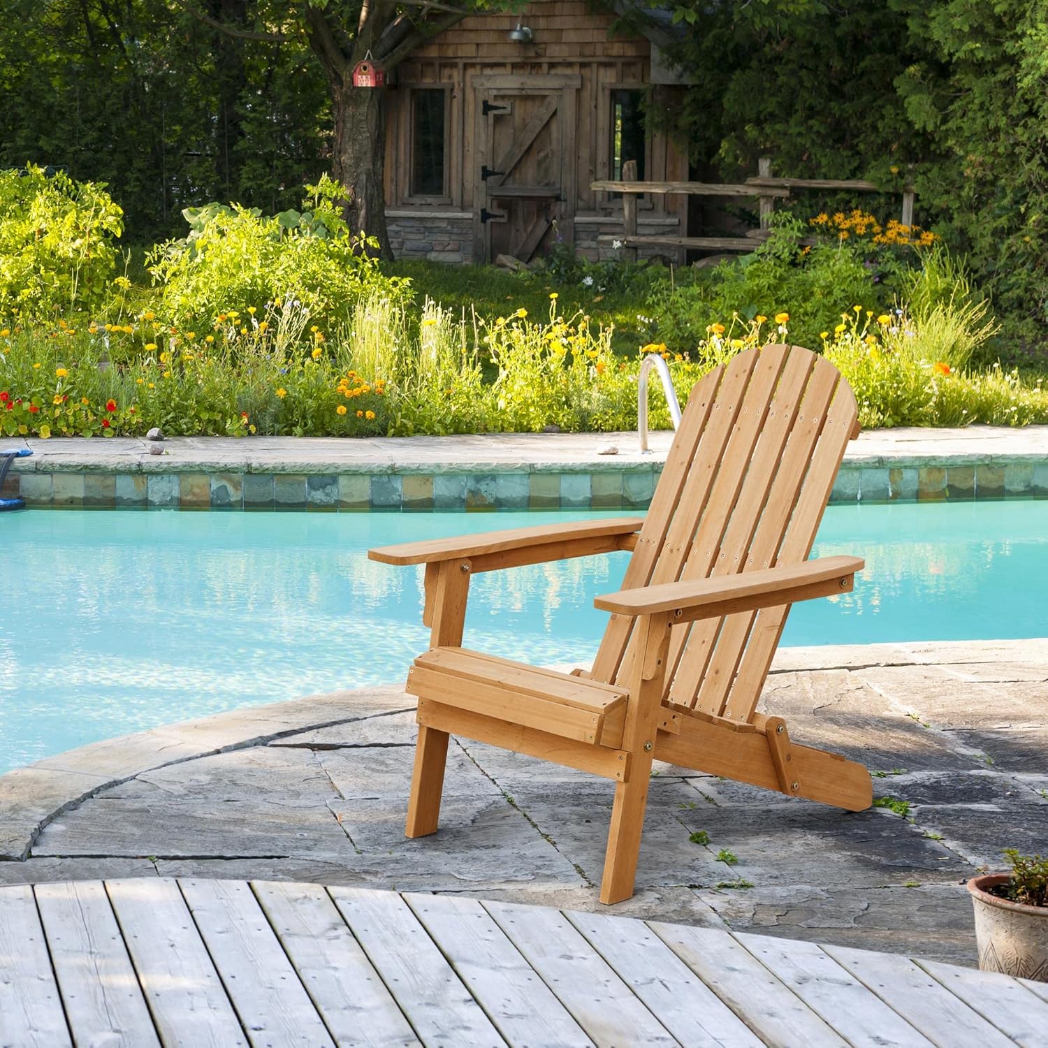 Folding Adirondack Chair Set o - Adirondack Chair Wood recension och pris