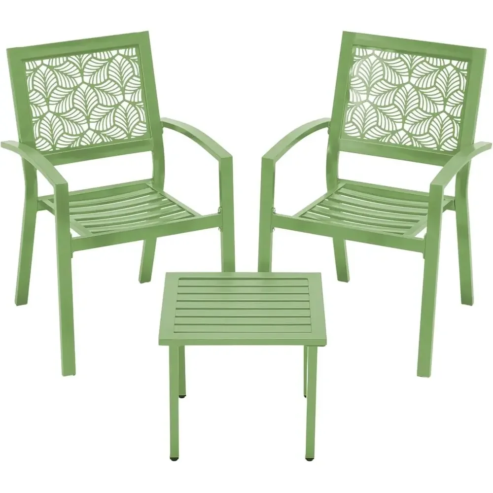 3-Piece Outdoor Bistro Set, St - Outdoor Furniture Green recension och pris