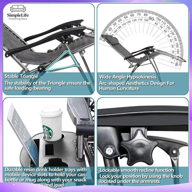 Infinite Zero Gravity Chair Ad - Outdoor Furniture Grey recension och pris