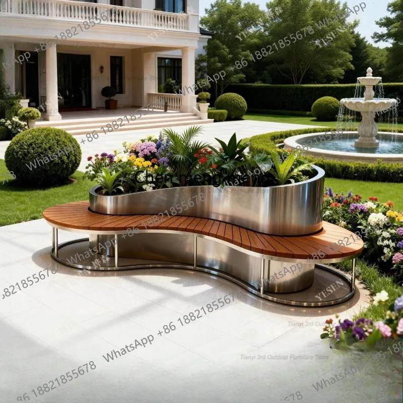 D80 Stainless Steel Flower Box - Garden Bench Metal recension och pris