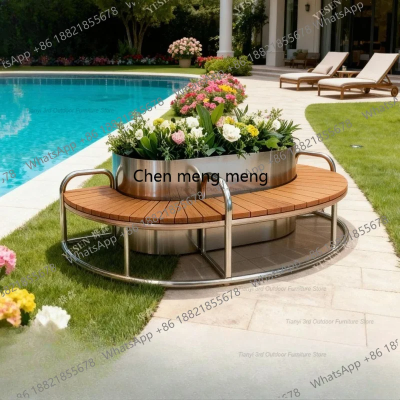 D80 Stainless Steel Flower Box - Garden Bench Metal recension och pris