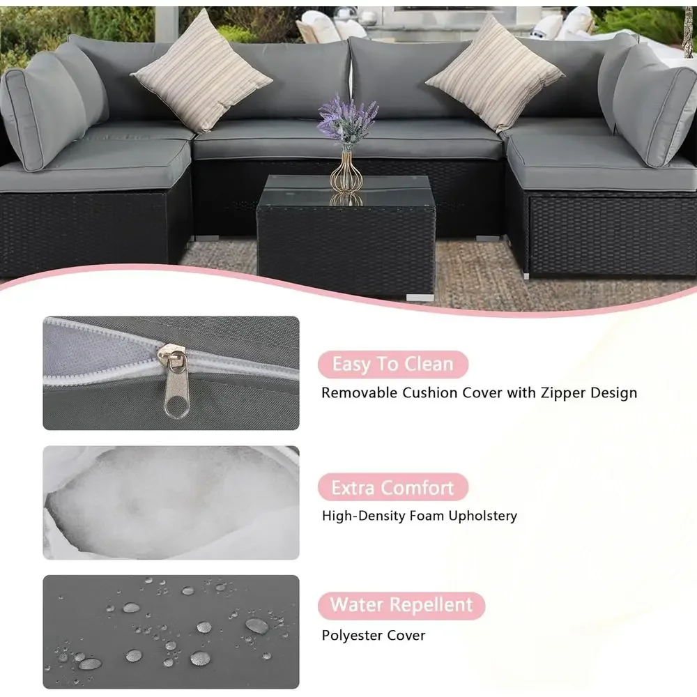 All-Weather Outdoor Wicker Sec - Outdoor Furniture Grey recension och pris