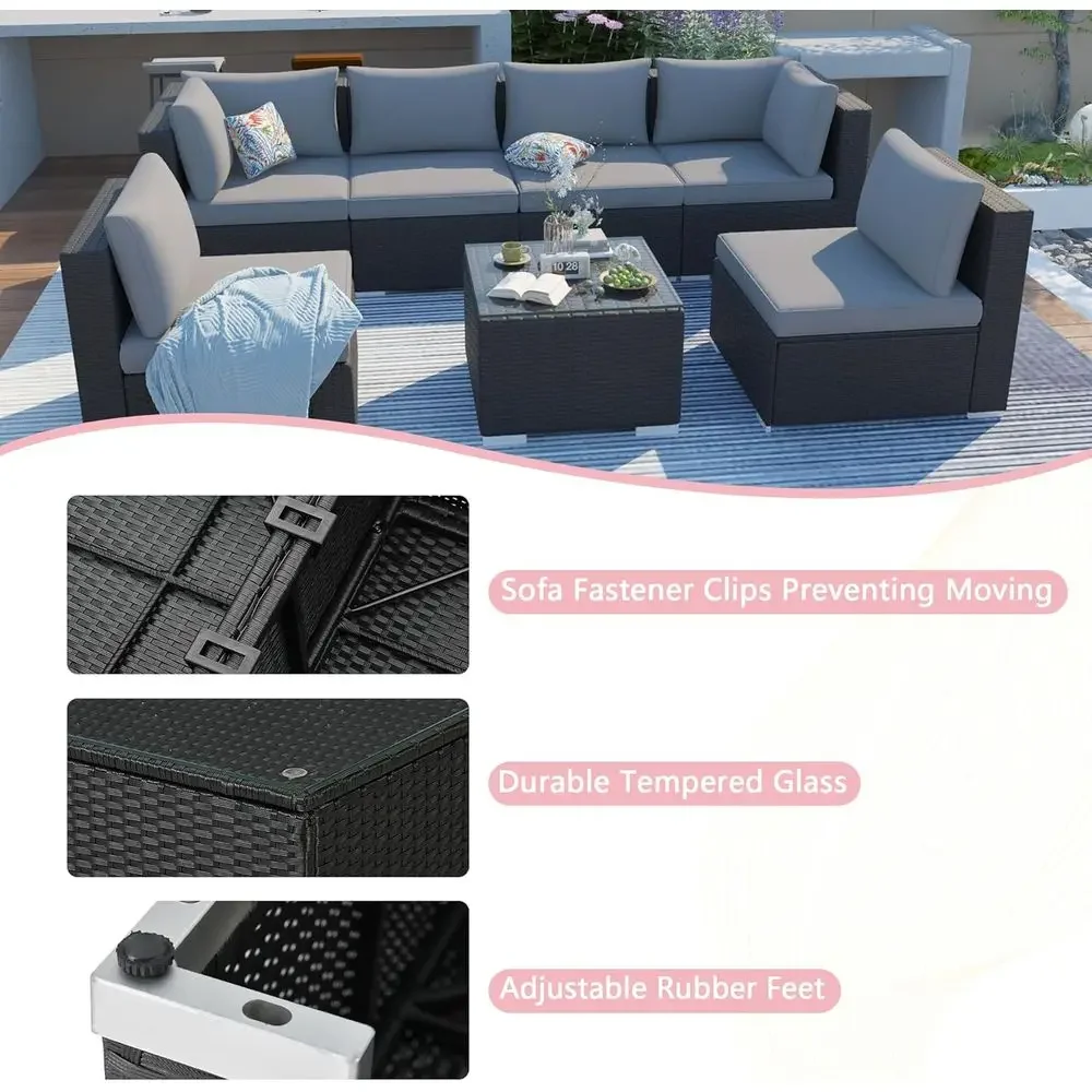 All-Weather Outdoor Wicker Sec - Outdoor Furniture Grey recension och pris