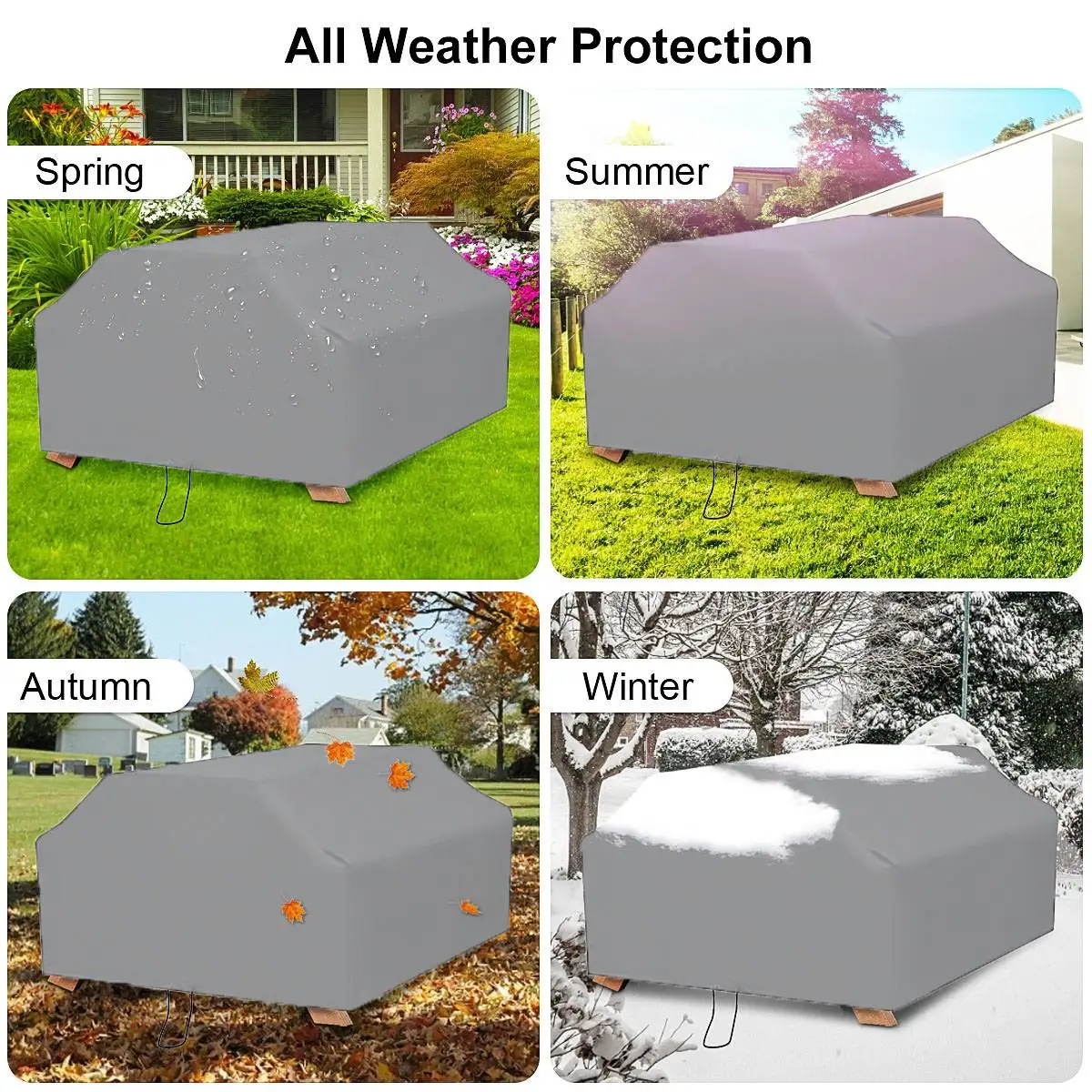 210D For 6/8 Seater Picnic Tab - Outdoor Furniture Grey recension och pris