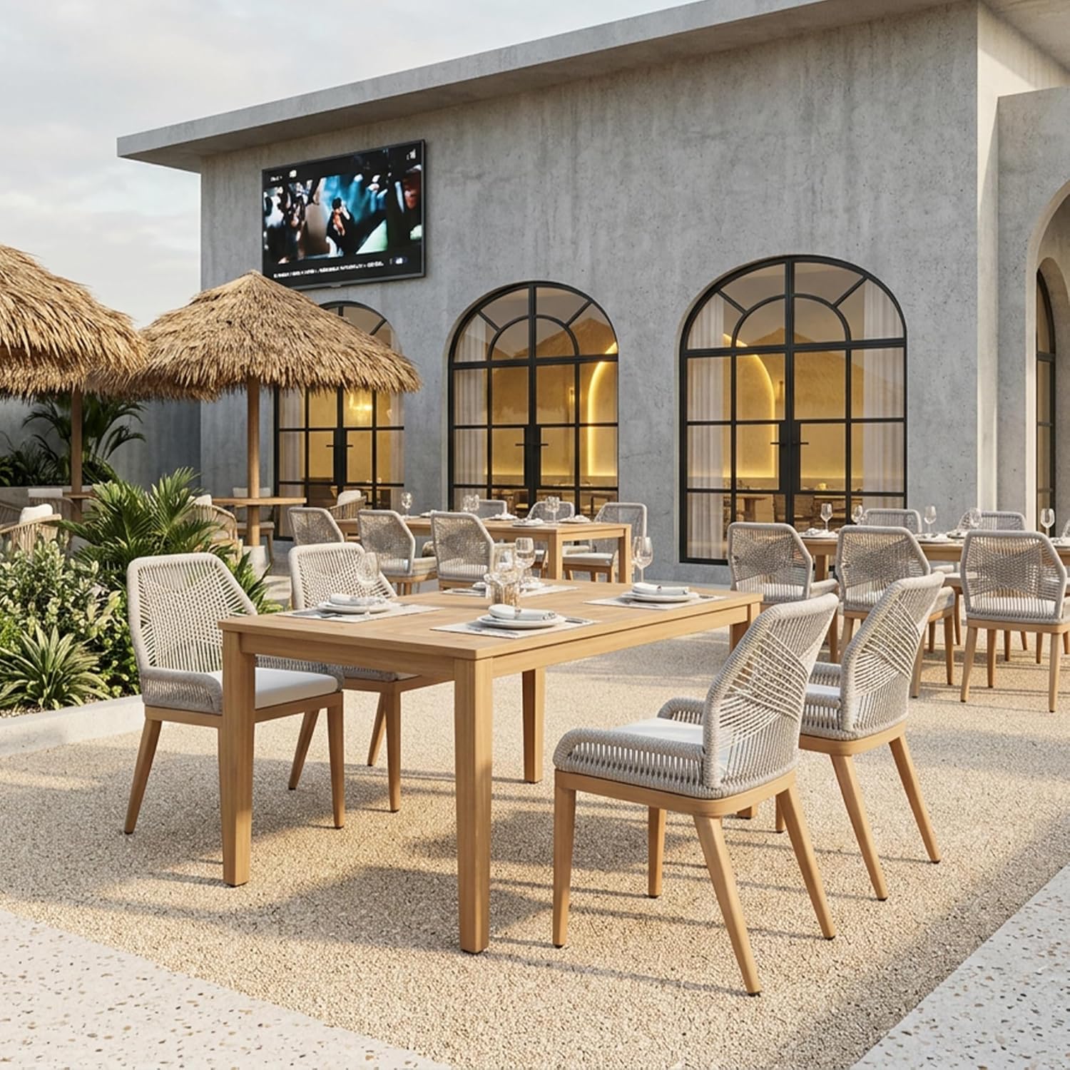 Modern Aluminum Outdoor Dining - Outdoor Furniture Dining Set recension och pris