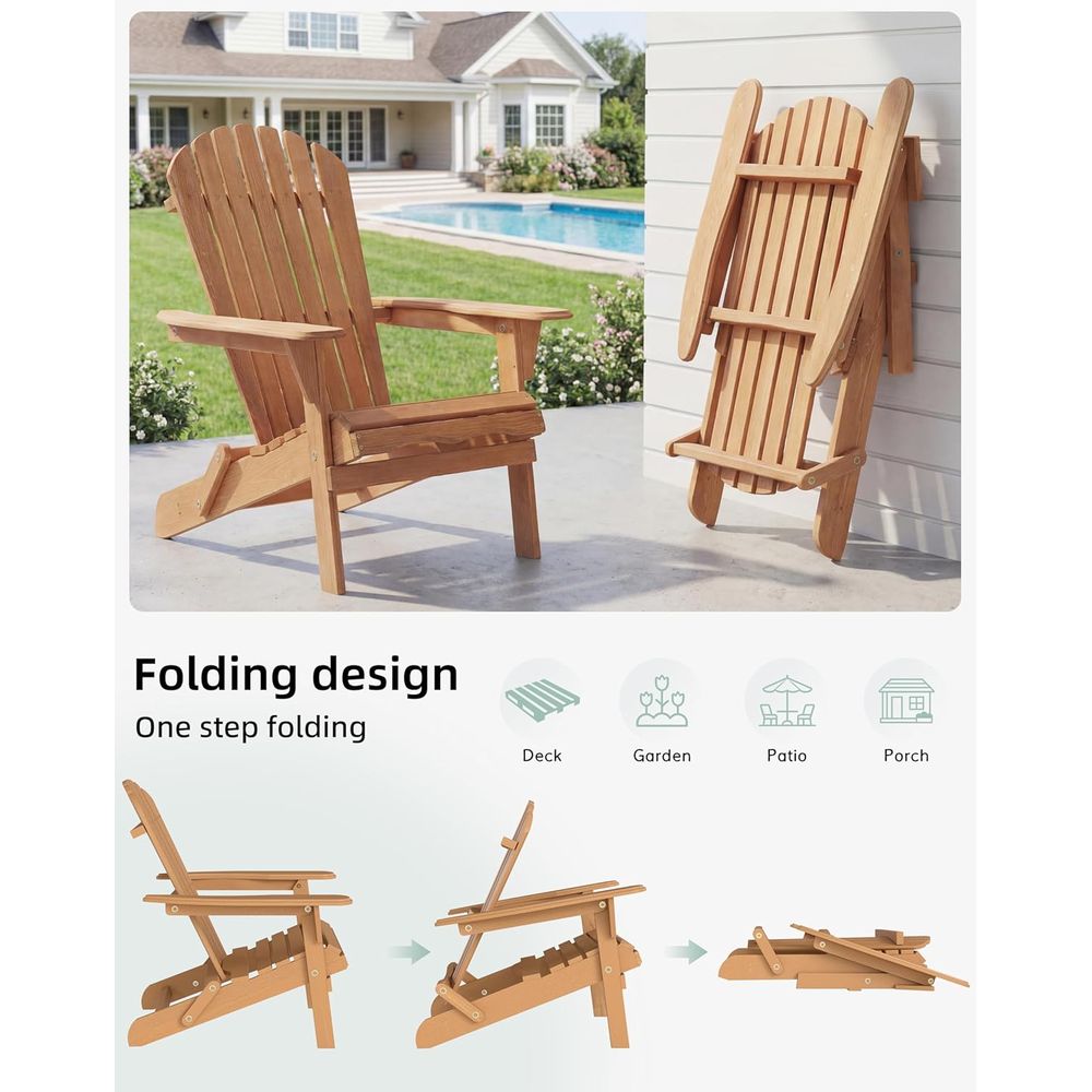 Classic 4-Piece Adirondack Cha - Adirondack Chair Wood recension och pris