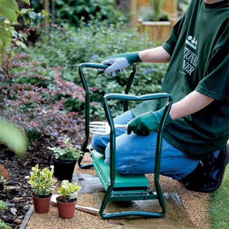 1pc New Garden Kneeling Stool, - Garden Bench Metal recension och pris