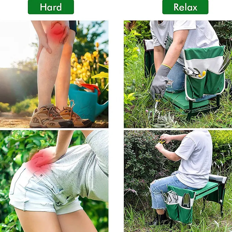 1pc New Garden Kneeling Stool, - Garden Bench Metal recension och pris