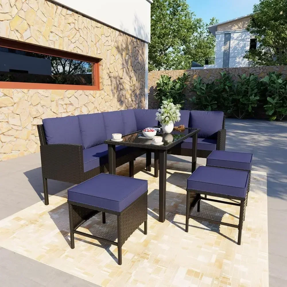 7-Piece Outdoor Patio Furnitur - Outdoor Furniture Dining Set recension och pris
