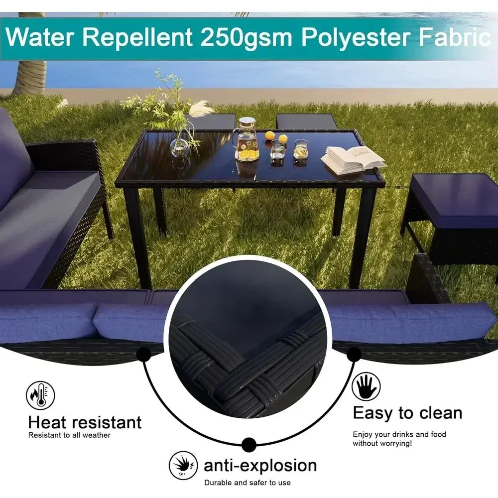 7-Piece Outdoor Patio Furnitur - Outdoor Furniture Dining Set recension och pris