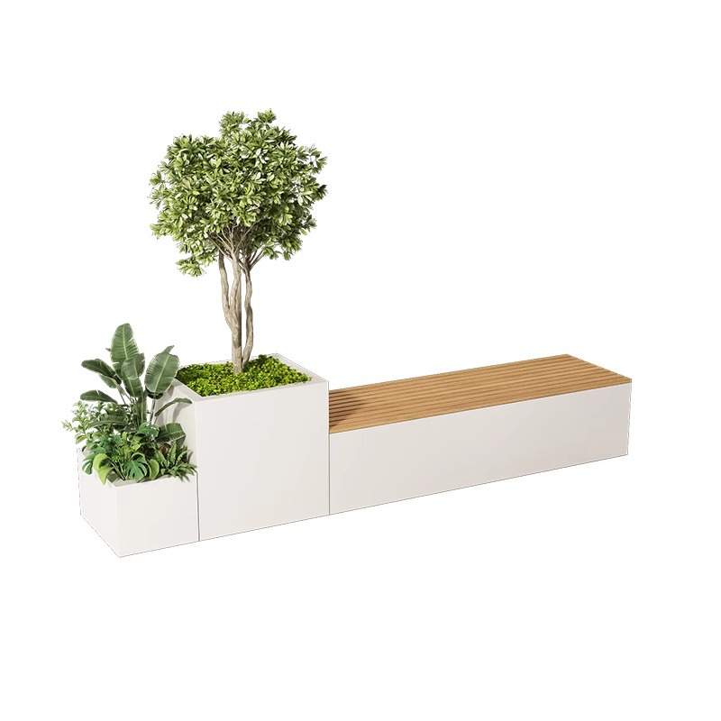 Combination Metal Planter Benc - Garden Bench Metal recension och pris