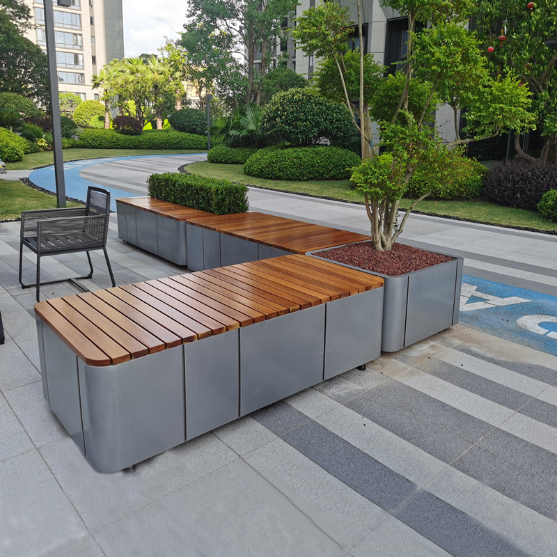 Combination Metal Planter Benc - Garden Bench Metal recension och pris