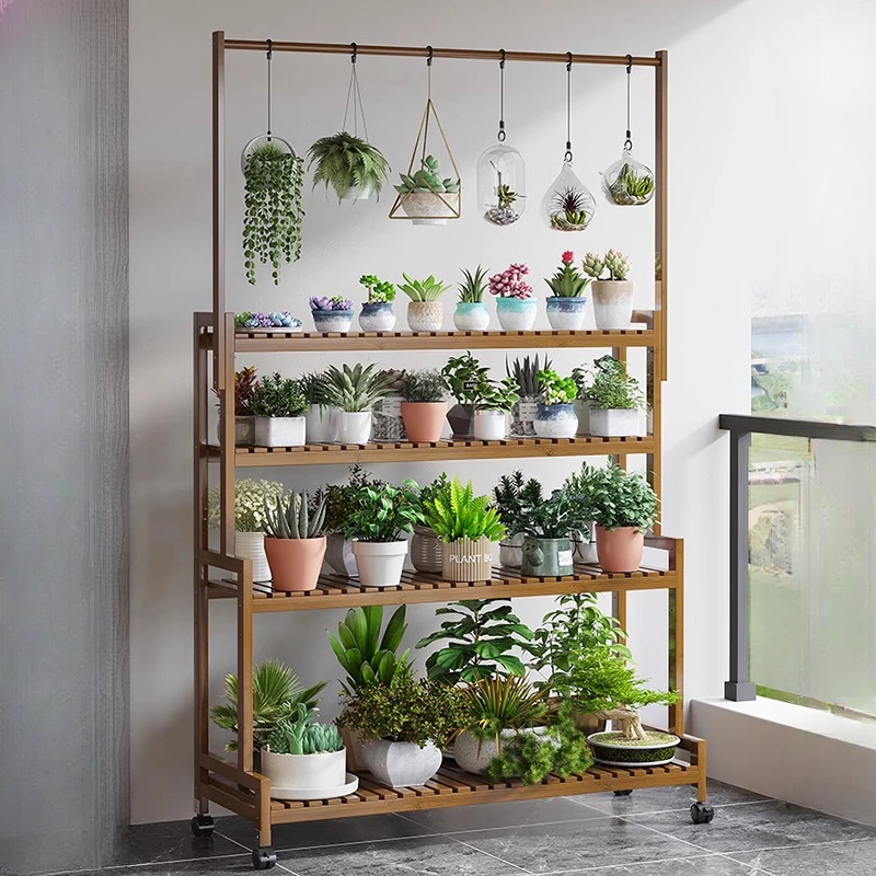 Modern Solid Wood Plant Shelve - Outdoor Furniture Types recension och pris
