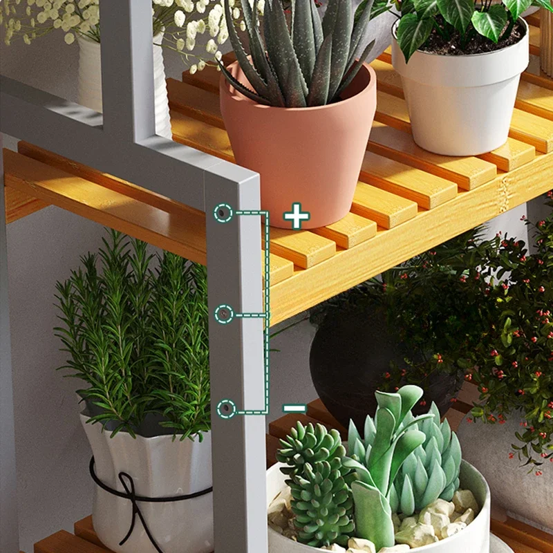 Modern Solid Wood Plant Shelve - Outdoor Furniture Types recension och pris