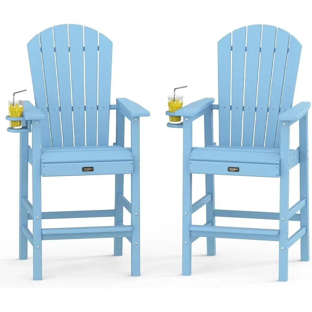 Set of 2 Weather-Resistant Pla - Adirondack Chair Wood recension och pris