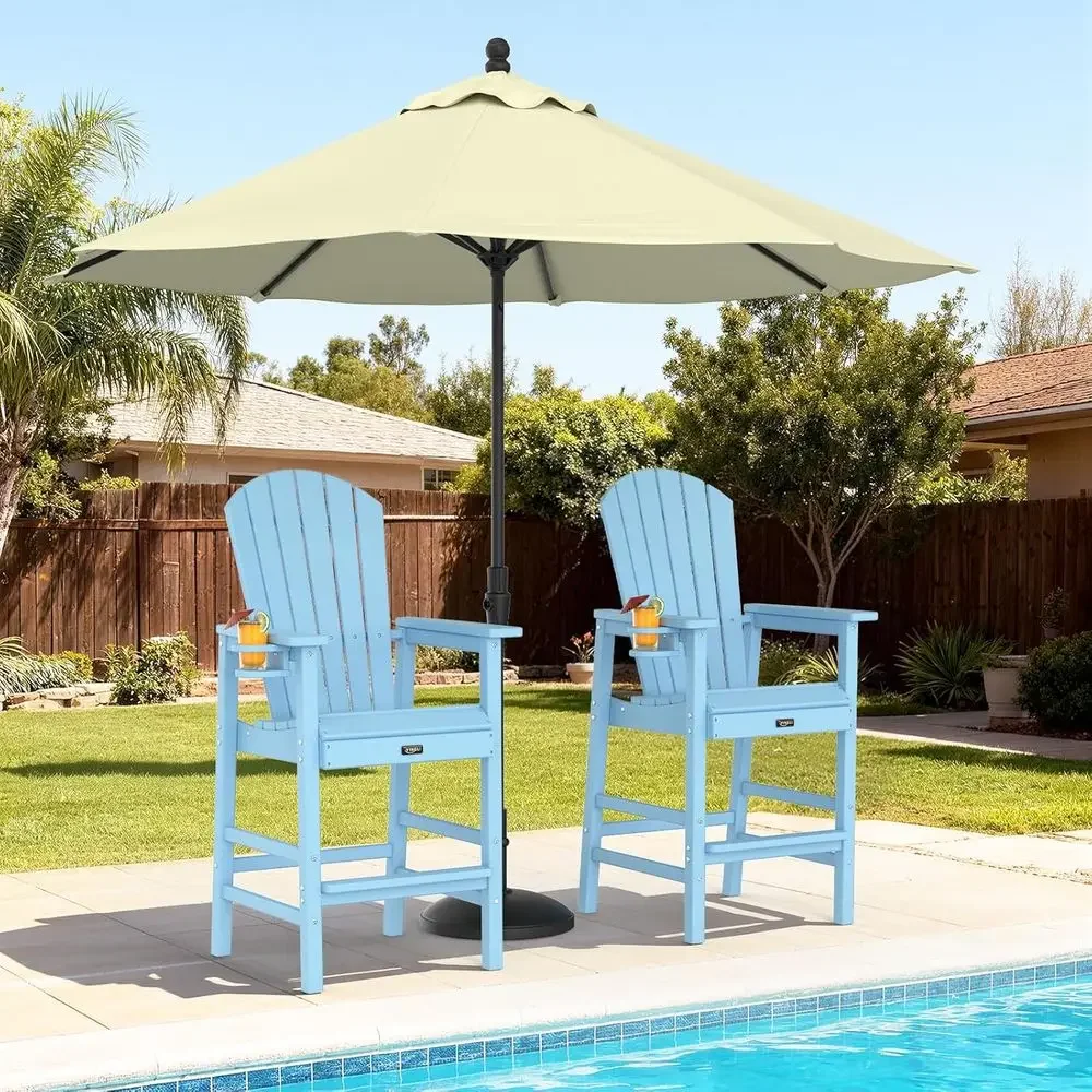 Set of 2 Weather-Resistant Pla - Adirondack Chair Wood recension och pris