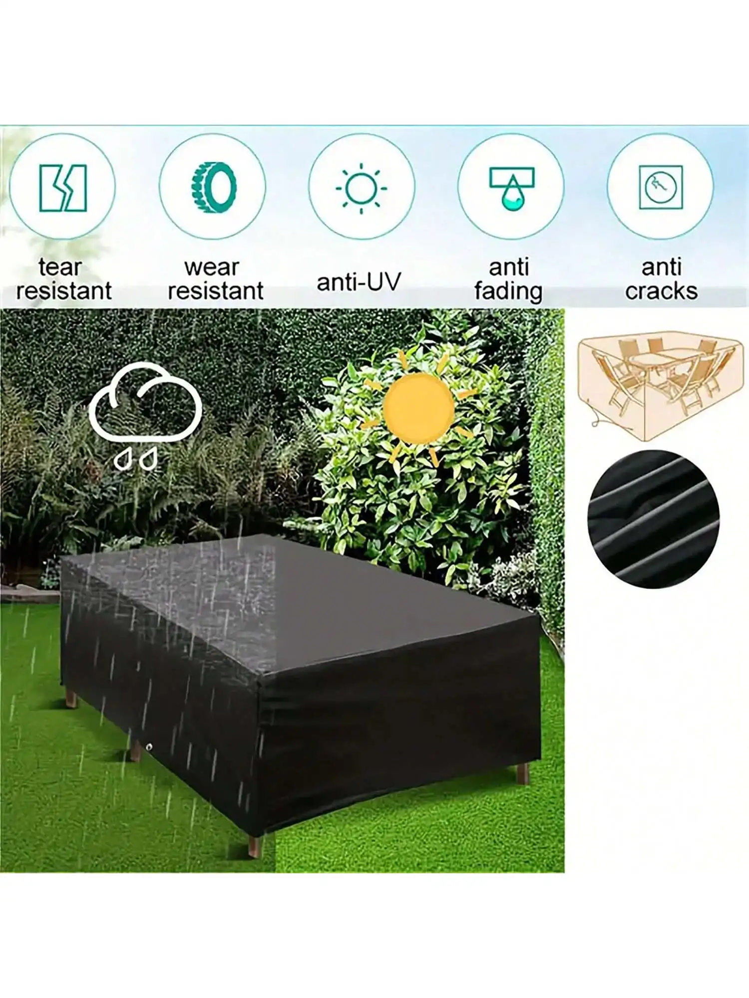 Multi-Size Outdoor Patio Garde - Outdoor Furniture Covers recension och pris
