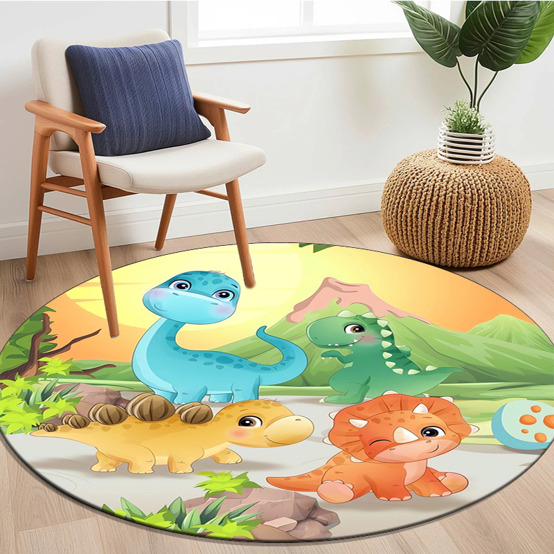Cute Cartoon Dinosaur Mountain - Outdoor Furniture Green recension och pris