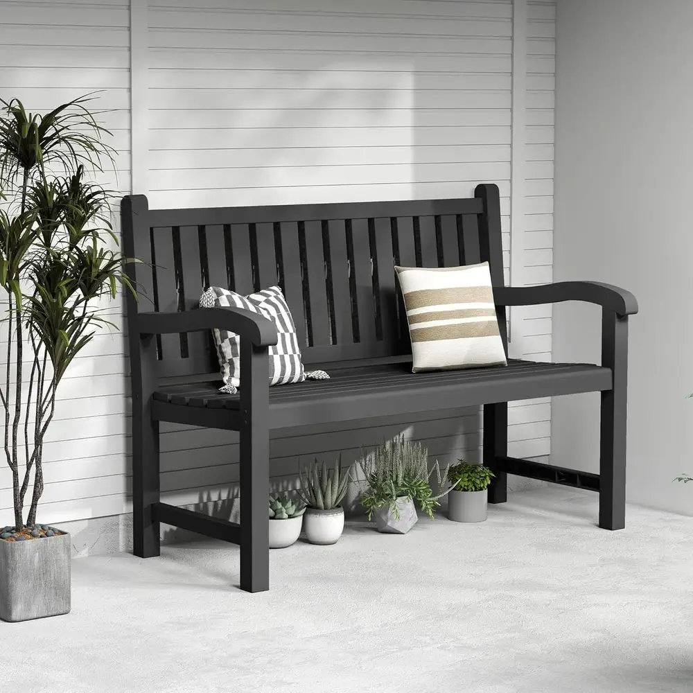 2-Person Resin Patio Bench, Wa - Garden Bench Metal recension och pris