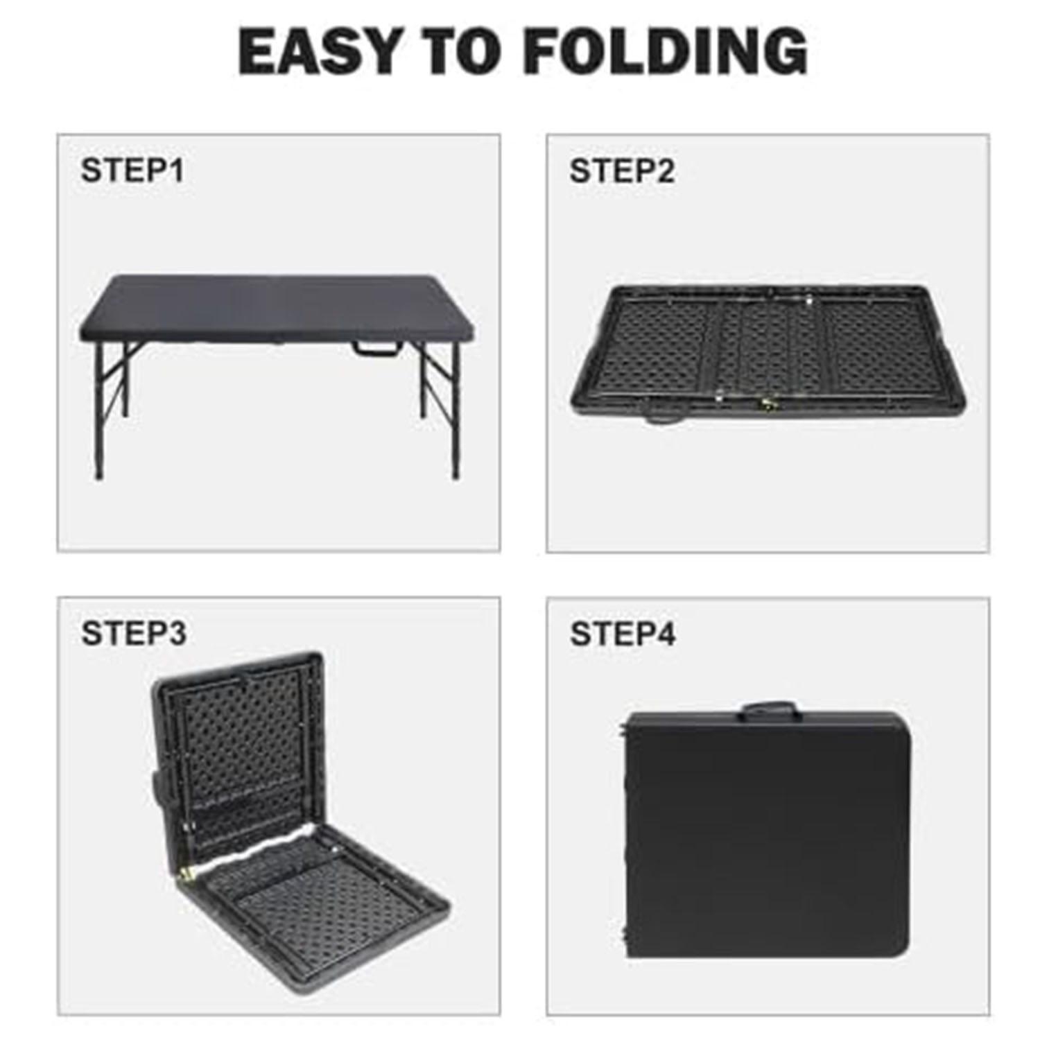 Folding Table 4ft Height Adjus - Outdoor Furniture Legs recension och pris