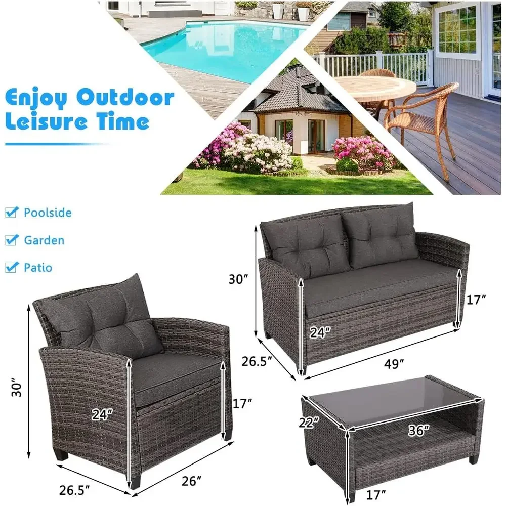 Grey Outdoor Patio Furniture S - Outdoor Furniture Grey recension och pris