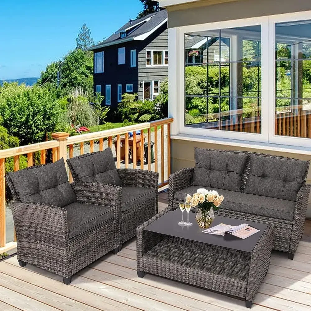 Grey Outdoor Patio Furniture S - Outdoor Furniture Grey recension och pris