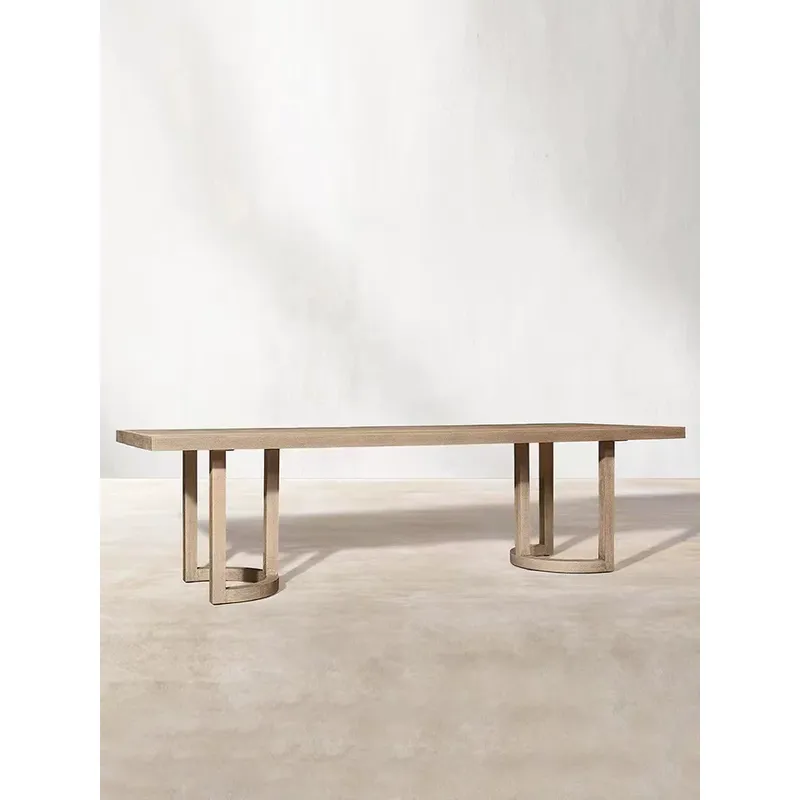 Nordic Outdoor Teak Wood Dinin - Outdoor Furniture Dining Set recension och pris