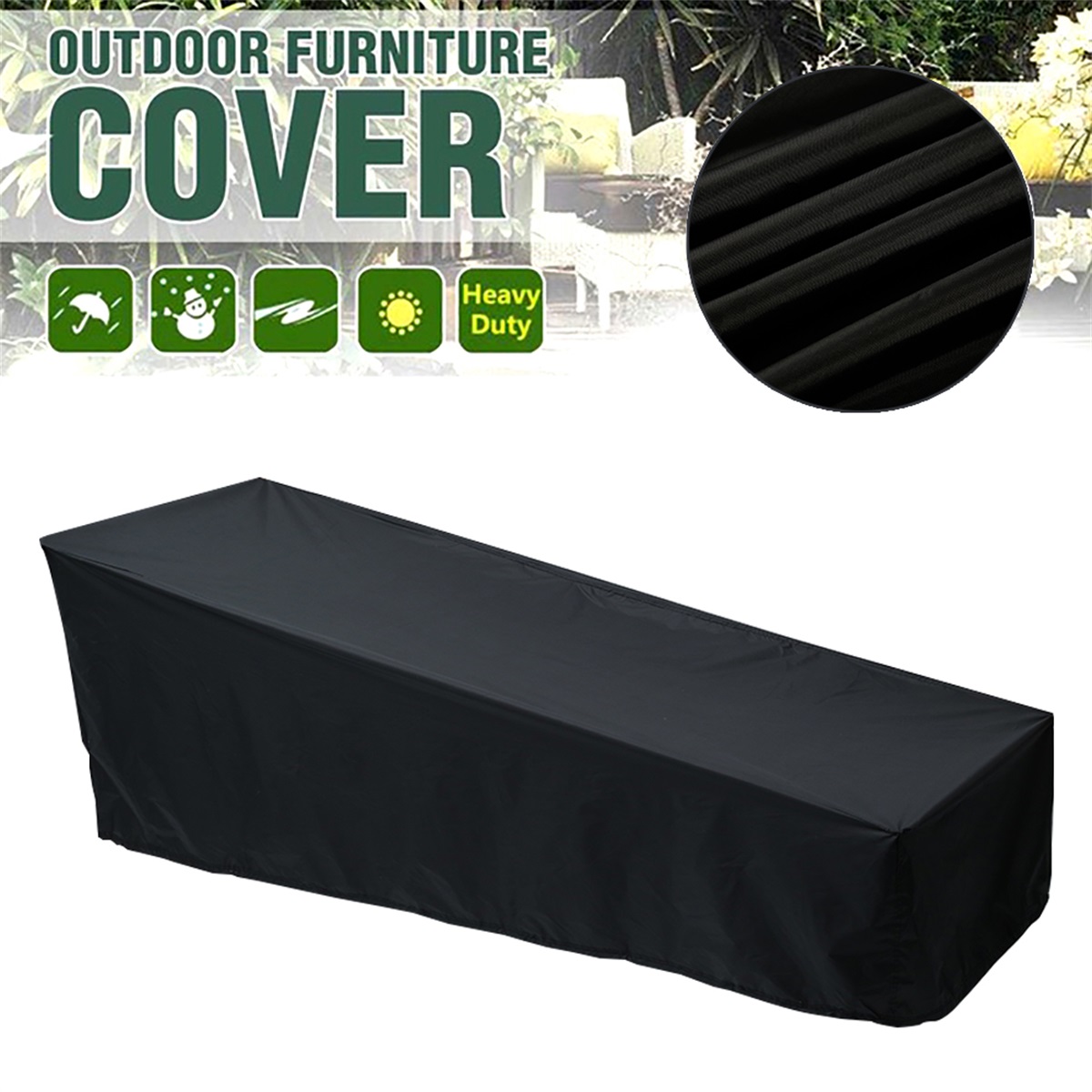 Outdoor Garden Sunbed Cover Su - Outdoor Furniture Fabric Waterproof recension och pris