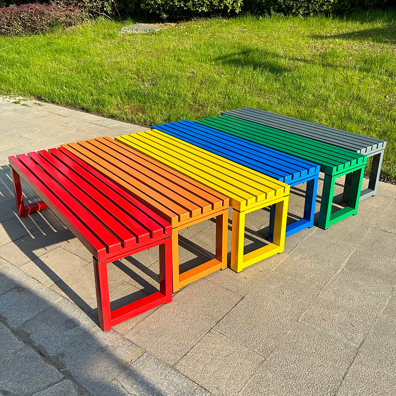 Internet celebrity White bench - Garden Bench Metal recension och pris