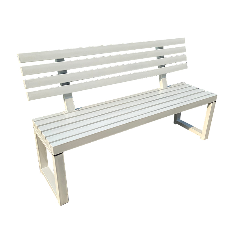 Internet celebrity White bench - Garden Bench Metal recension och pris