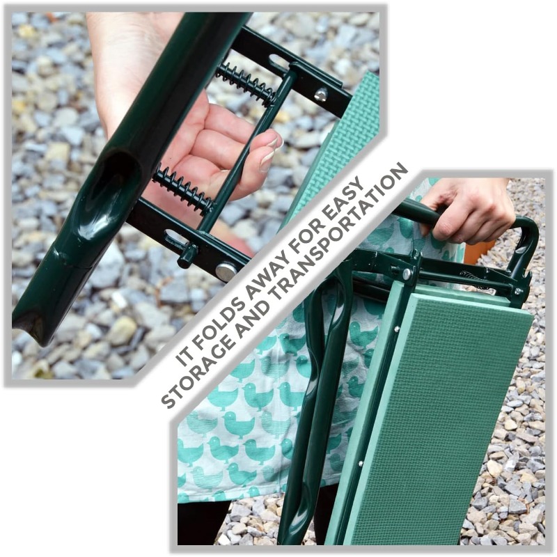 Garden Kneeler Folding Garden  - Garden Bench Metal recension och pris
