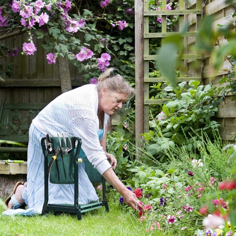 Garden Kneeler Folding Garden  - Garden Bench Metal recension och pris