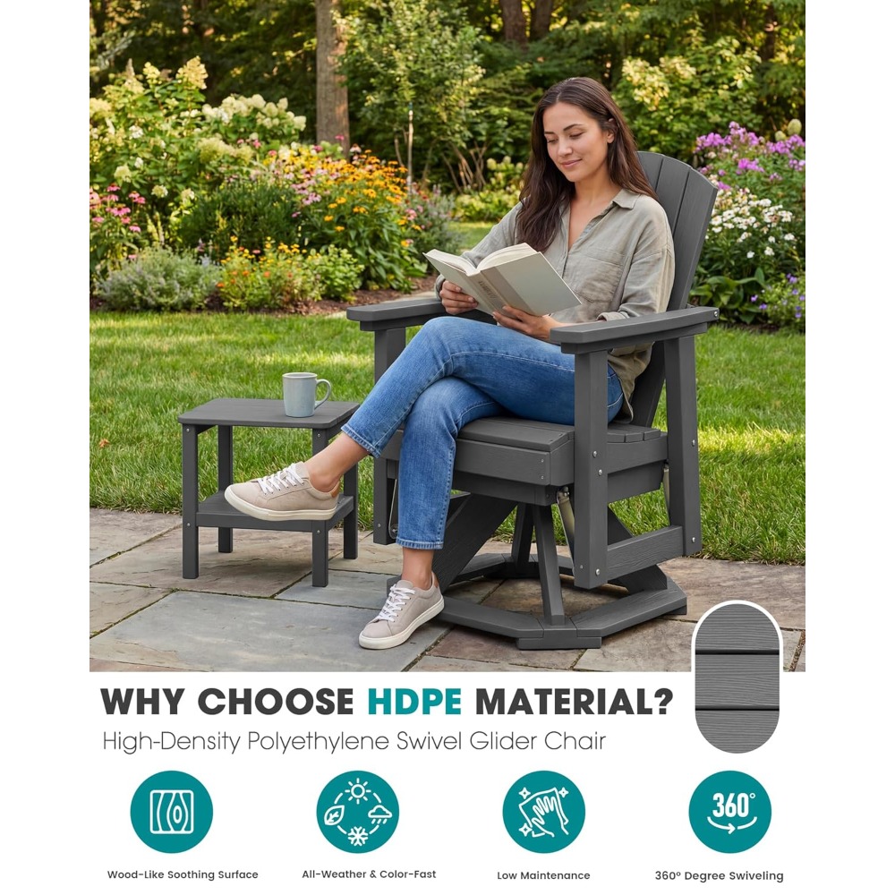 Adirondack Swivel Glider Chair - Adirondack Chair Wood recension och pris