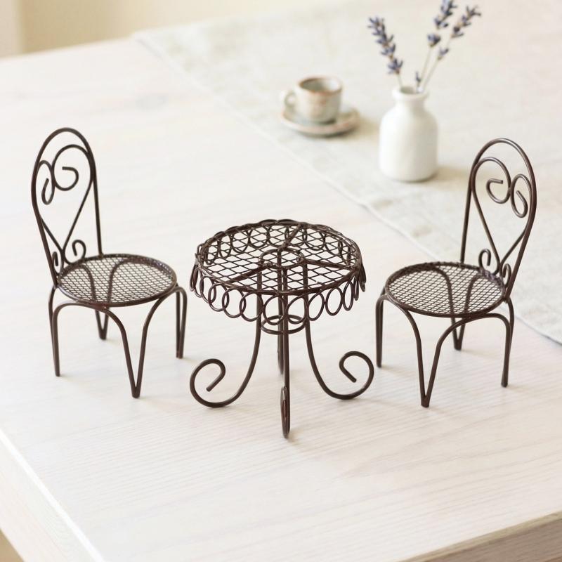 1/3Pcs Dollhouse Garden Displa - Outdoor Furniture Table recension och pris