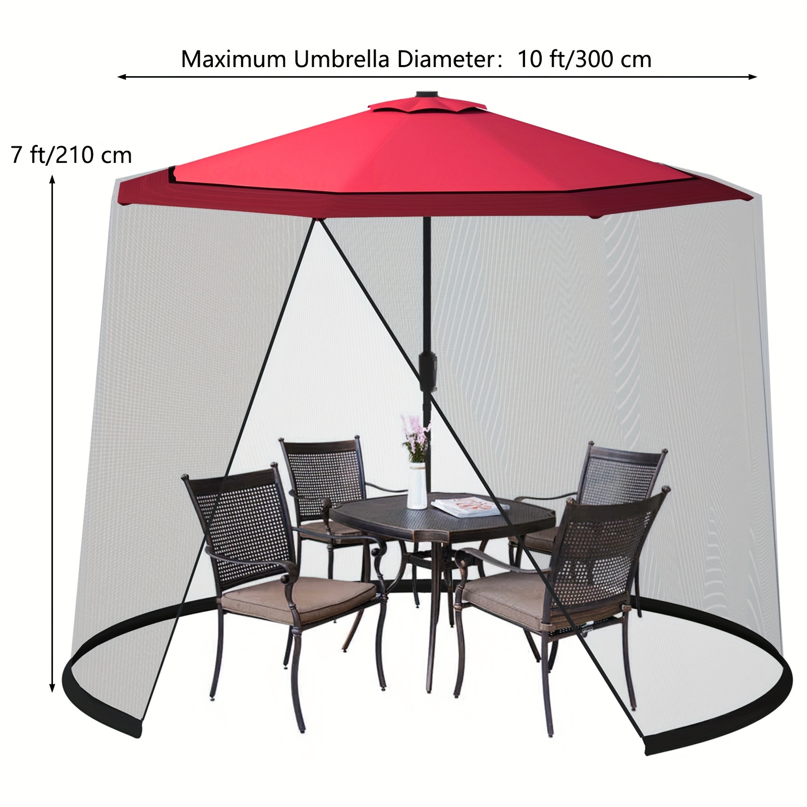 9FT 10FT Patio Umbrella Mosqui - Outdoor Furniture Designer recension och pris