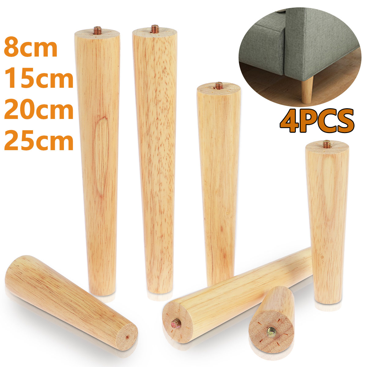 4Pcs 8/15/20/25cm Solid Wood F - Adirondack Chair Wood recension och pris