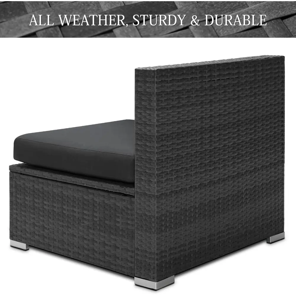 2-Piece Rattan Patio Furniture - Outdoor Furniture Grey recension och pris