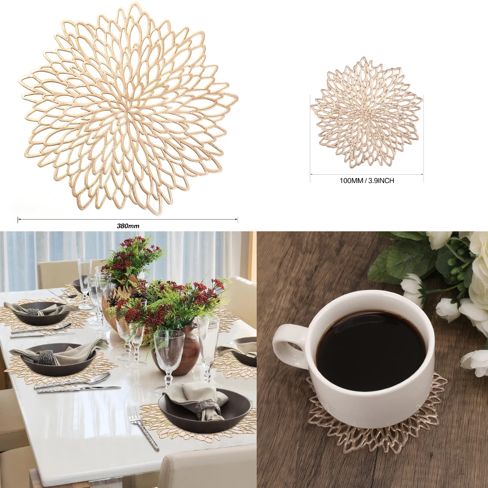 Set of 4 Metallic Placemats Se - Outdoor Furniture Designer recension och pris