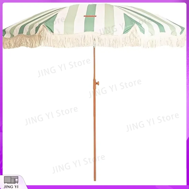 Portable Green and White Strip - Outdoor Furniture Green recension och pris